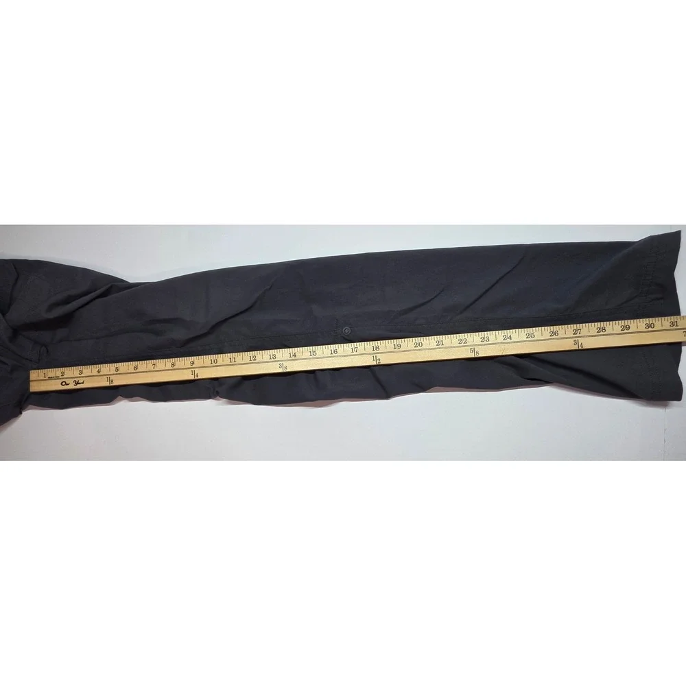 Prana Halle Hiking Pants Charcoal Grey Roll Up Capri Zion Stretch Womens 4 Reg